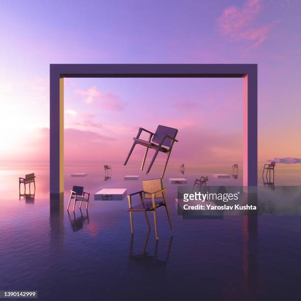 dreamspace levitation - surreal stock-fotos und bilder