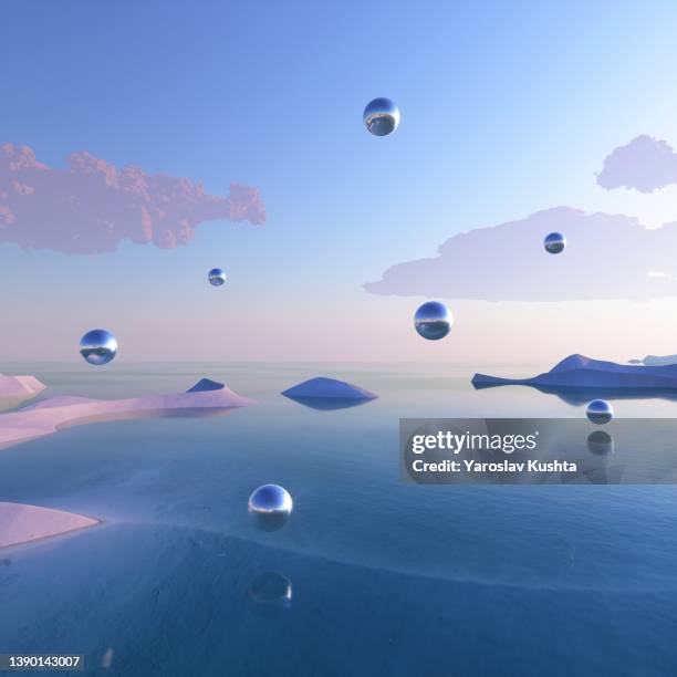 dreamspace levitation - surreal water stock pictures, royalty-free photos & images