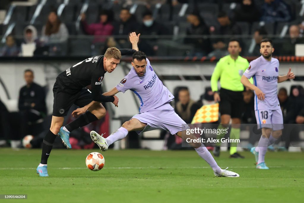 Eintracht Frankfurt v FC Barcelona: Quarter Final Leg One - UEFA Europa League