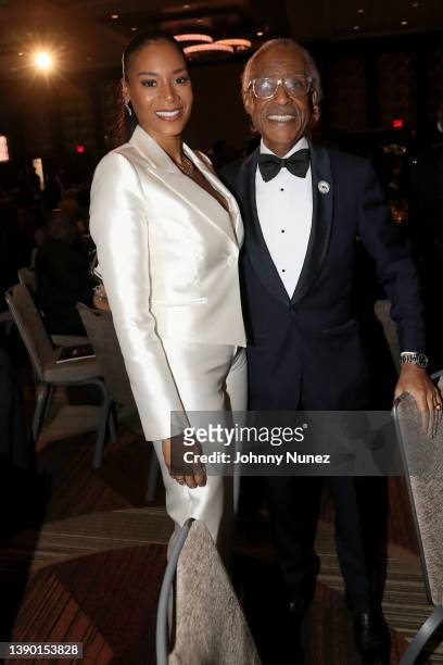 Aisha McShaw and Reverend Al Sharpton attend 2022 National Action Network Convention at Sheraton New York Hotel & Towers on April 07, 2022 in New...