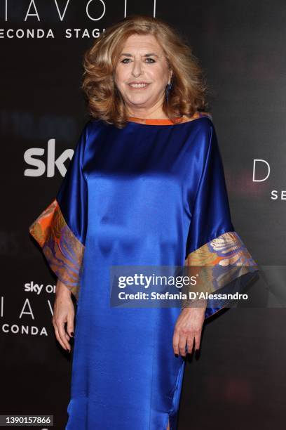 Matilde Bernabei attends the "Diavoli" Tv Series Second Season Premiere at The Space Odeon on April 07, 2022 in Milan, Italy.
