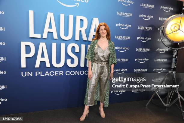 Mar Abascal during the premiere of the film 'Laura Pausini, A Pleasure To Meet You' on April 7 in Madrid, Spain.