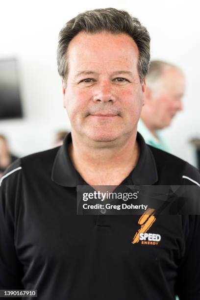 Robby Gordon attends the 2022 Acura Grand Prix of Long Beach media luncheon at the Acura Owners Lounge on April 07, 2022 in Long Beach, California.