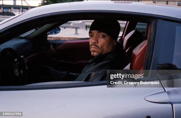 Rapper Ice-T on the West End in October, 2001 in New York City, New York.