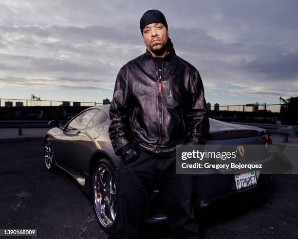 Rapper Ice-T on the West End in October, 2001 in New York City, New York.