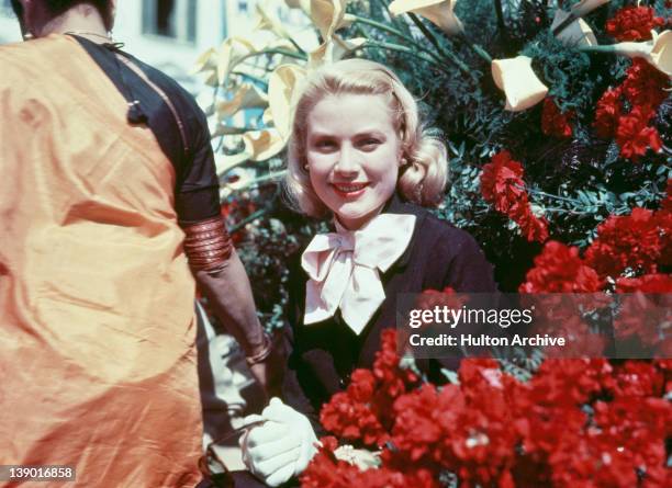 American actress Grace Kelly at the Cannes Film Festival in France, before her marriage to Prince Rainier III of Monaco, circa 1955.