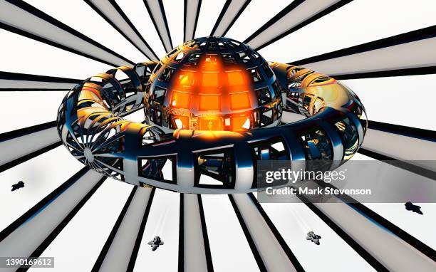 manufacturing a dyson sphere - character constructor stock illustrations