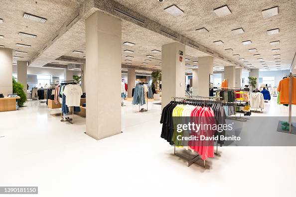 A general view of the interior of the Zara store in Plaza de