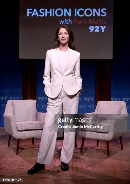 Christy Turlington Burns attends Fashion Icons: Christy Turlington Burns In Conversation With Fern Mallis at 92Y on April 07, 2022 in New York City.