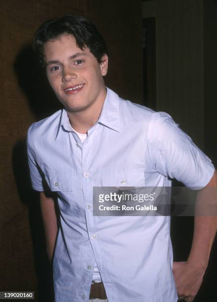 Actor Pen Badgley attends the WB Television Upfront Party on May 14, 2002 at the Sheraton New York Hotel in New York City.