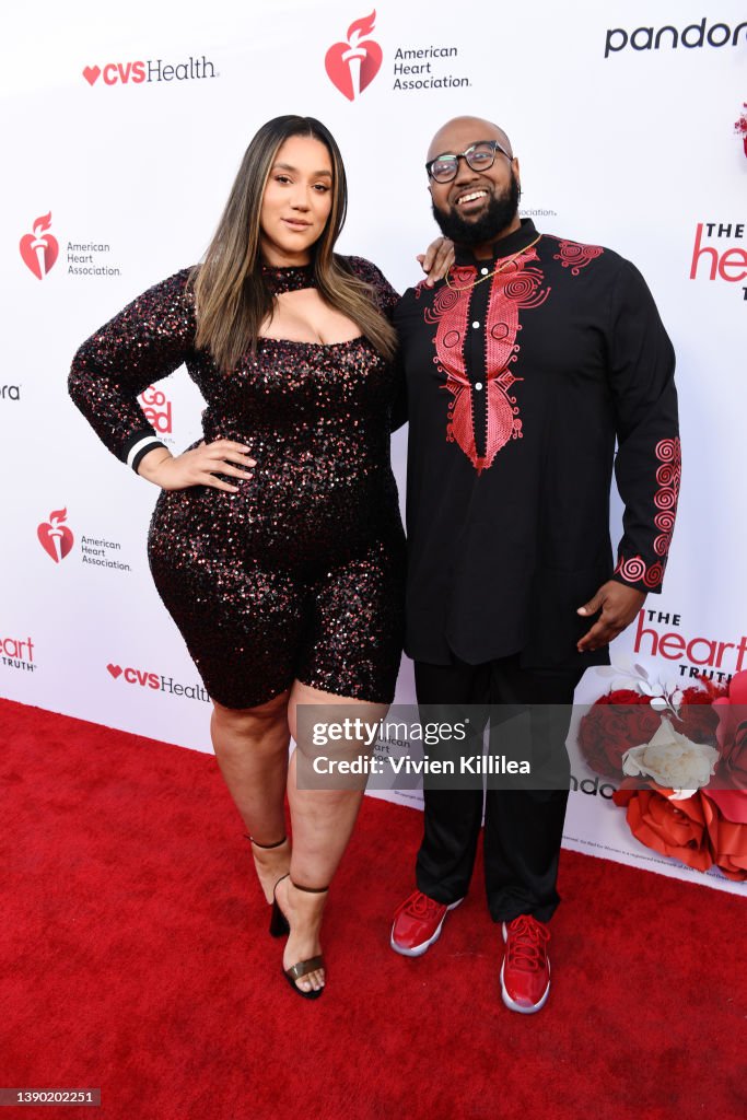 Erica Lauren and Mateen Stewart attend the Red Dress Collection News  Photo - Getty Images