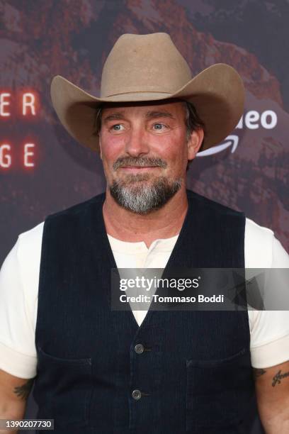Brian Bowen Smith attends the Los Angeles premiere of Prime Video's Western "Outer Range" at Harmony Gold on April 07, 2022 in Los Angeles,...