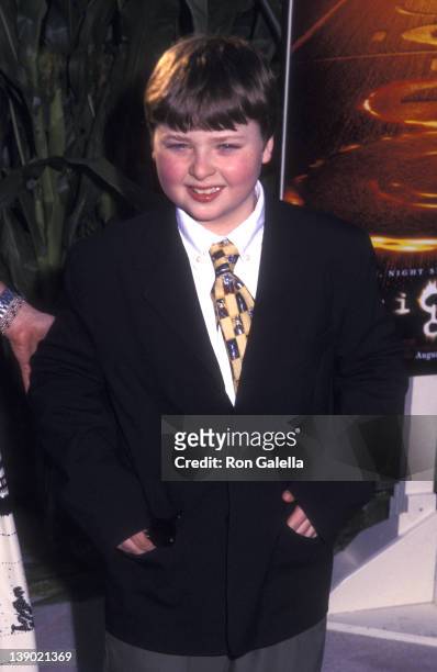 Actor Spencer Breslin attends the world premiere of "Signs" on July 29, 2002 at Alice Tully Hall in New York City.