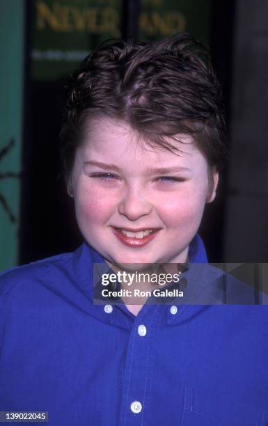 Actor Spencer Breslin attends the world premiere of "Return To Neverland" on February 10, 2002 at El Capitan Theater in Hollywood, California.