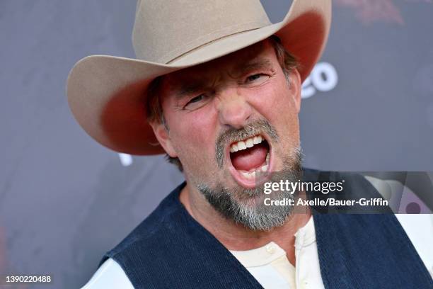 Brian Bowen Smith attends the Los Angeles Premiere of Prime Video's Western "Outer Range" at Harmony Gold on April 07, 2022 in Los Angeles,...