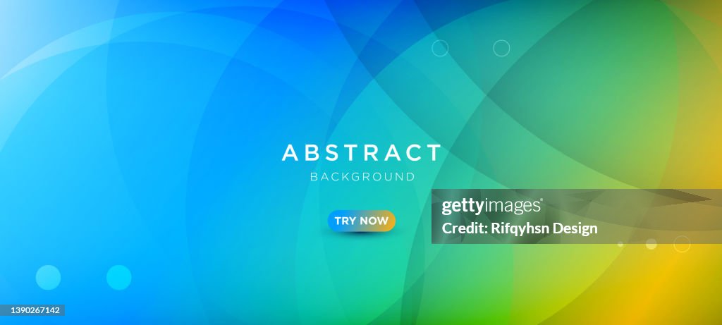 Astratto blu e verde gradiente forma geometrica sfondo cerchio. Sfondo futuristico moderno. Può essere utilizzato per landing page, copertine di libri, brochure, volantini, riviste, qualsiasi marchio, banner, intestazioni, presentazioni e sfondi di sfondi