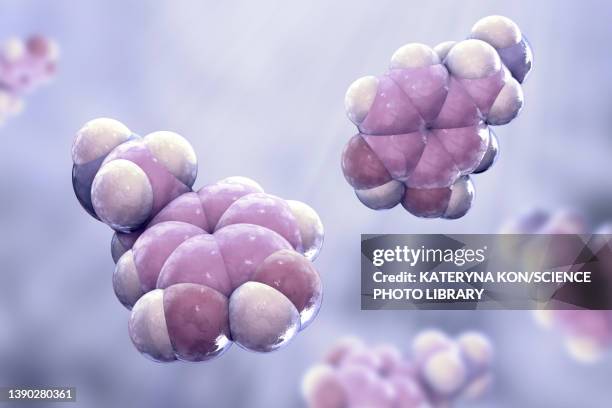 dopamine molecule, illustration - receptor stock illustrations