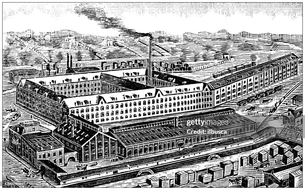 Antique illustration of USA, Ohio landmarks and companies: Springfield, PP Mast and Co.
