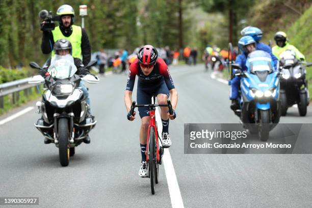 Carlos Rodriguez Cano of Spain and Team INEOS Grenadiers competes in the breakaway during the 61st Itzulia Basque Country 2022 - Stage 5 a 163,8km...