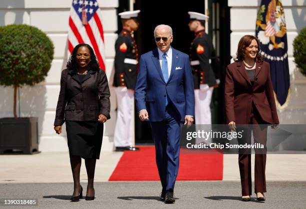 President Joe Biden and Vice President Kamala Harris host Judge Ketanji Brown Jackson for an event celebrating her confirmation to the U.S. Supreme...