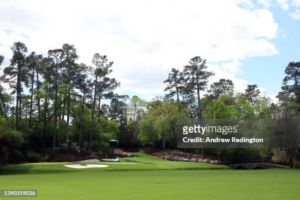 General view of the 12th hole during the second round of The Masters at Augusta National Golf Club on April 08, 2022 in Augusta, Georgia.