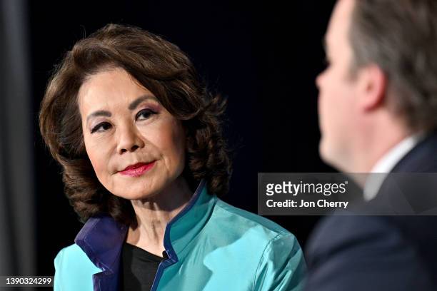 Elaine Chao, 18th U.S. Secretary of Transportation; 24th U.S. Secretary of Labor, United States of America, and Matthew Swift, Co-Founder & CEO,...