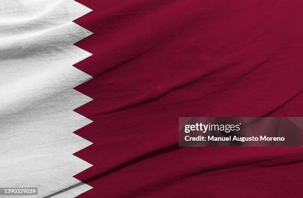 flag of qatar - qatar flag stock pictures, royalty-free photos & images