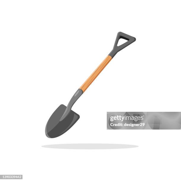 stockillustraties, clipart, cartoons en iconen met shovel icon. - handvol