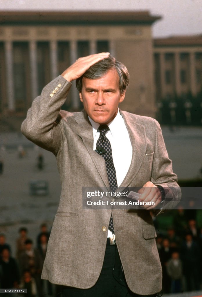 Tom Brokaw At Tiananmen Square