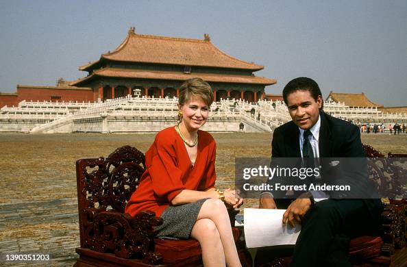 Tom Aspell Portrait of American broadcast journalists and NBC television news ...
