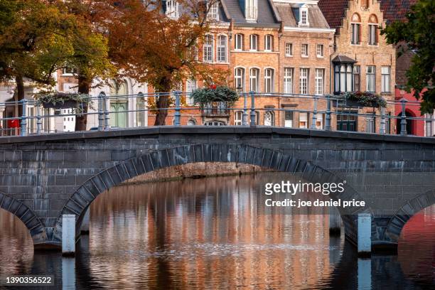 carmersburg bridge, bruges, flanders, belgium - bruge stock-fotos und bilder