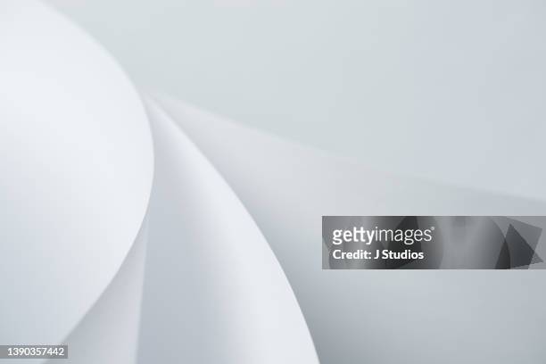 abstract background made from white paper - business white background stockfoto's en -beelden