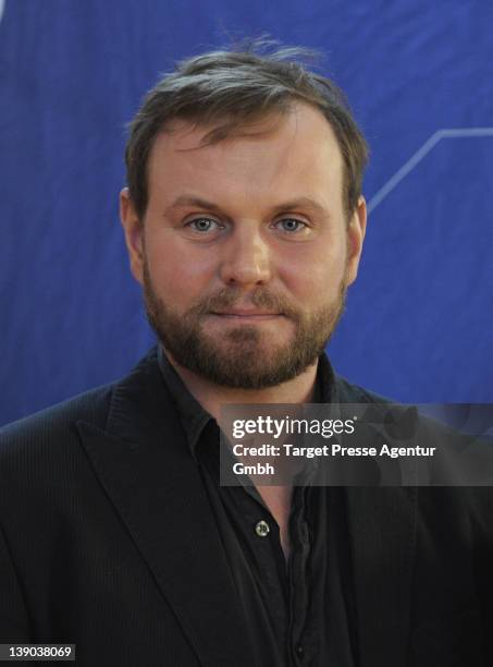 Devid Striesow attends the presentation of Devid Striesow as new Tatort Commissar at the embassy of the state Saarland on February 15, 2012 in...