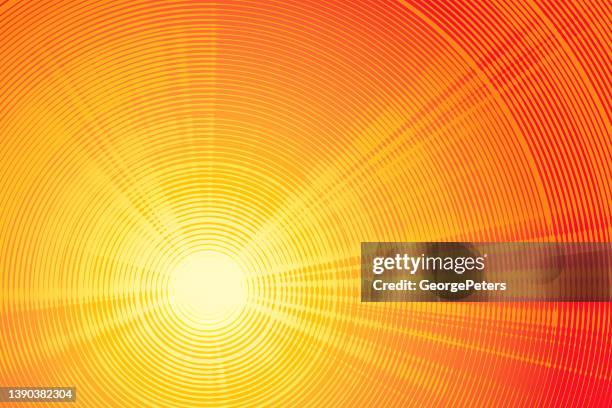 stockillustraties, clipart, cartoons en iconen met motion blur zoom background - warmte