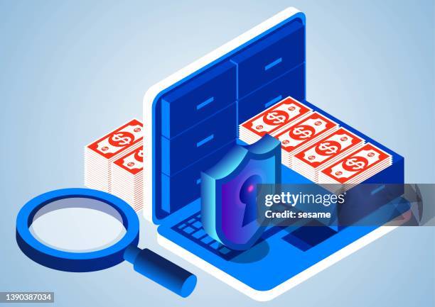 online e-banking, e-account, online savings & account inquiry - bank cartoon stock illustrations