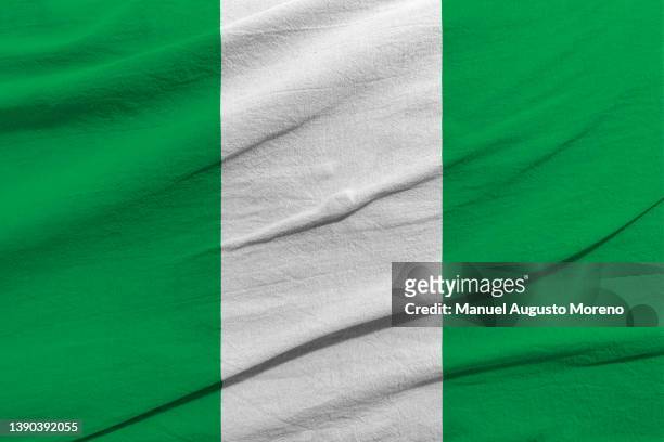 flag of nigeria - nigerian flag stock pictures, royalty-free photos & images