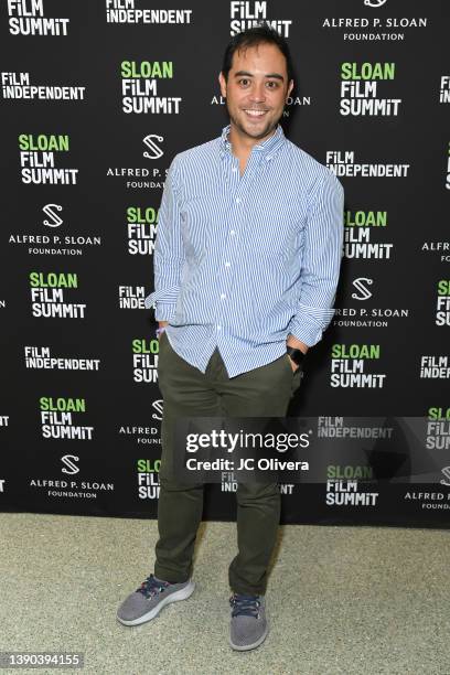 Nicholas Ma attends the Film Independent Sloan Film Summit at the Japanese American Cultural & Community Center on April 08, 2022 in Los Angeles,...