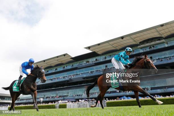 Kerrin McEvoy on Williamsburg wins race 1 the Grainshaker Vodka Fernhill Mile during The Championships Day 2, Longines Queen Elizabeth Stakes Day, at...