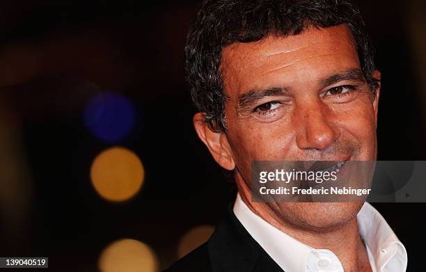 Actor Antonio Banderas attends the "Haywire" Premiere during day seven of the 62nd Berlin International Film Festival at the Berlinale Palast on...
