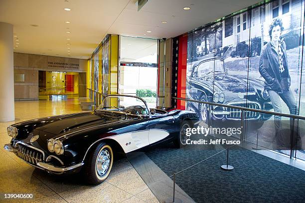 Bruce Springsteen's vintage 1960 Corvette is seen on display at the ' From Asbury Park To The Promised Land: The Life And Music Of Bruce Springsteen'...