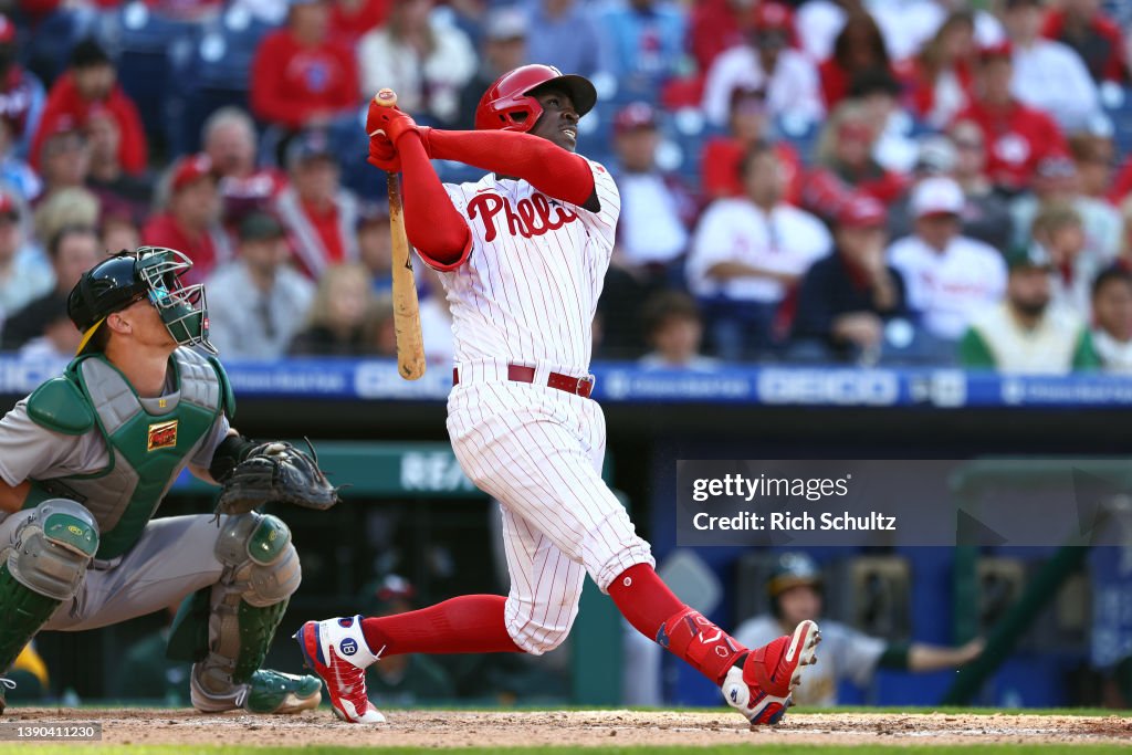 Oakland Athletics v Philadelphia Phillies