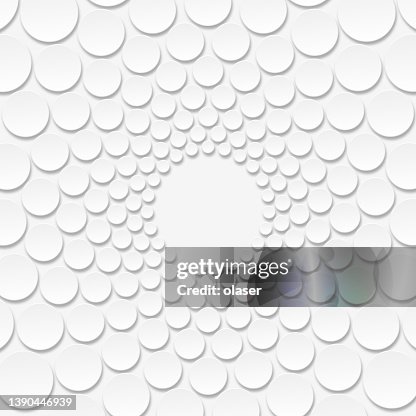 Circle Increasing Pattern Examples Growing Circles Swirl Pattern Around Copy Space On Gray High-Res Vector ...
