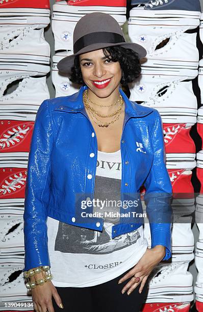 Dj Rashida 170 Converse West Coast Flagship Store Opening Arrivals Stock Photos ...