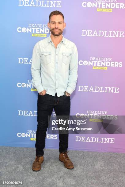 Actor Seann William Scott from FOX Television’s ‘Welcome to Flatch’ attends Deadline Contenders Television at Paramount Studios on April 09, 2022 in...