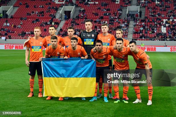 Shakhtar Donetsk prepare to face Olympiacos FC in an international friendly match, with the proceeds going to raise money for Ukrainian refugees, at...