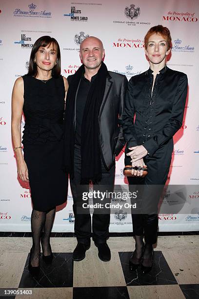 Hon.Maguy Maccario, choreographer Jean-Christope Maillot and dancer Bernice Coppleters attends Monaco's Consulate General And Tourist Office In NY...