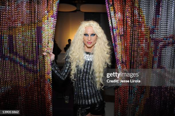 Phillipe Blond attends the The Blonds Fall 2012 fashion show after party during Mercedes-Benz Fashion Week at Yotel on February 15, 2012 in New York...