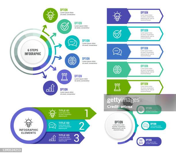 stockillustraties, clipart, cartoons en iconen met infographic element. - 3 infographic