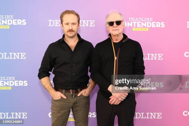 Actor Ben Foster and Director/Producer Barry Levinson attend Deadline Contenders Television at Paramount Studios on April 09, 2022 in Los Angeles,...