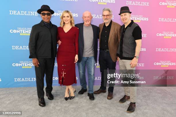 Actors Giancarlo Esposito, Rhea Seehorn, Jonathan Banks, Co-Creator/Showrunner/EP Peter Gould, and Producer/Actor Bob Odenkirk from AMC Networks’...
